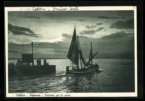 AK Cattolica-Tramonto, Partenza per la pesca