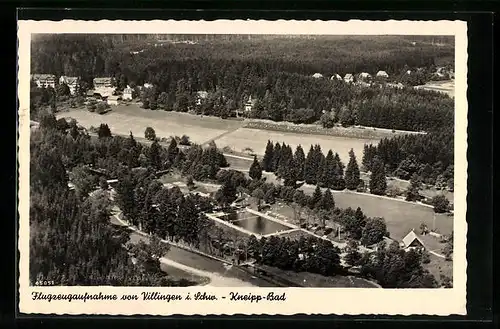 AK Villingen i. Schw., Kneipp-Bad, Fliegeraufnahme