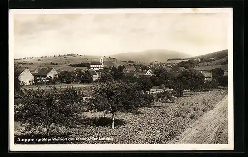 AK Auggen, Ortspartie mit Kirche