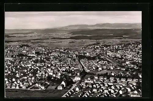 AK Schwenningen a. Neckar, Fliegeraufnahme des Ortes