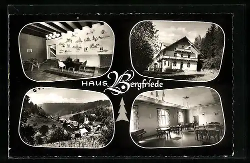 AK Oberwarmensteinach i. Fichtelgebirge, Berliner Schullandheim Haus Bergfriede