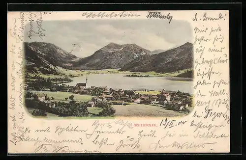 AK Schliersee, Ortsansicht mit Kirche