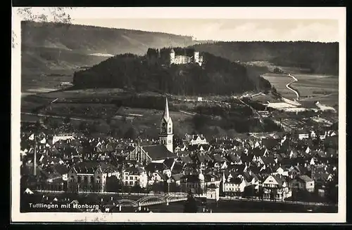 AK Tuttlingen, Ortsansicht mit Honburg