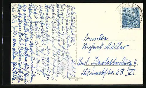 AK Luckenwalde, St. Johanniskirche mit dem Westgiebel und Turm