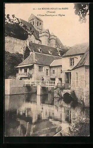 AK La Roche-Posay-les-Bains, L`Usine Electrique et l`Eglise