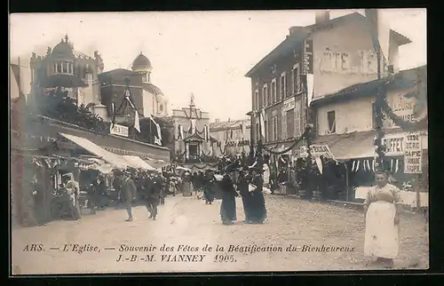 AK Ars, L`Eglise, Souvenir des Fêtes de la Beatification du Bienheureuse