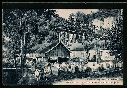 AK Glandieu, L`Usine et son Pont roulant