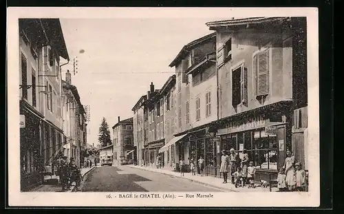 AK Bage le Chatel, Rue Marsale
