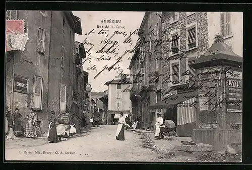AK Amberieu, Rue de la Croze