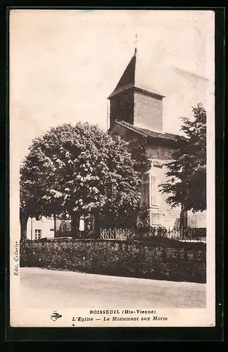 AK Boisseuil, L`Eglise, Le Monument aux Morts