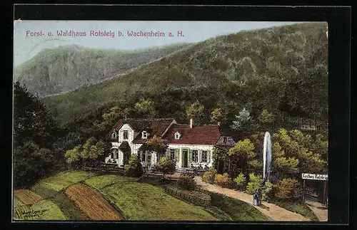 AK Wachenheim a. H., Forst- und Waldhaus Rotsteig
