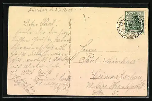 AK Zwickau i. Sa., Kgl. Lehrer-Seminar