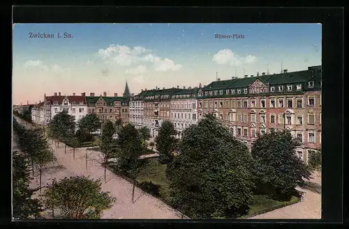 AK Zwickau i. Sa., Römer-Platz