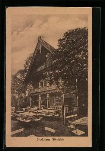 AK Berlin-Wannsee, Gasthaus Nikolskoe