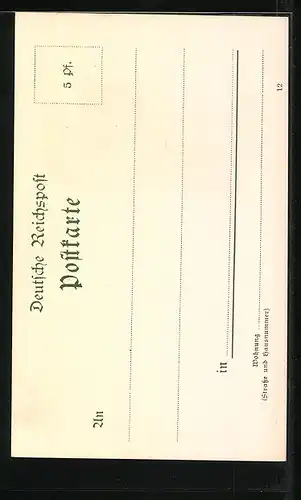 Lithographie Berlin, Partie an der Jannowitzbrücke