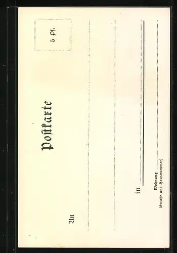 Lithographie Berlin-Tiergarten, Ansicht vom Reichstagsgebäude