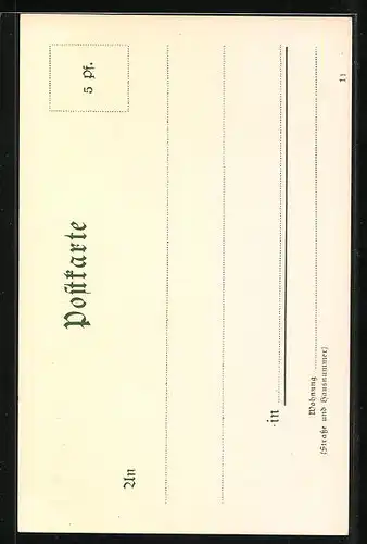 Lithographie Berlin, Gebäude am Alexanderplatz