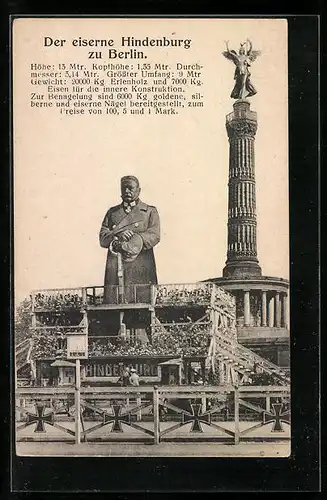 AK Berlin, Nagelung des eisernen Hindenburg