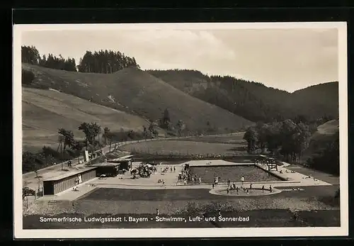 AK Ludwigsstadt /Bayern, Schwimm-, Luft- und Sonnenbad