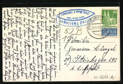 AK Eitzum /Krs. Wolfenbüttel, Strassenpartie, Denkmal mit Kirche