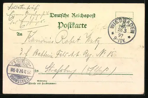 Lithographie Berlin, National-Denkmal Kaiser Wilhelm I., Kaiserin Auguste Denkmal