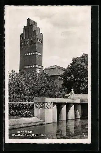 AK Darmstadt, Künstlerkolonie, Hochzeitsturm
