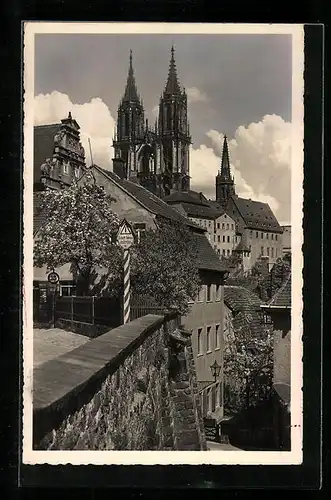 AK Meissen a. d. Elbe, Ortspartie mit Freiheit