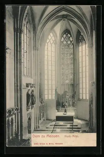 AK Meissen, Hoch-Altar im Dom