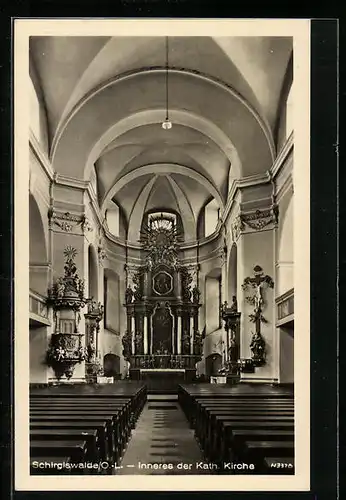 AK Schirgiswalde /O.-L., Inneres der Kath. Kirche