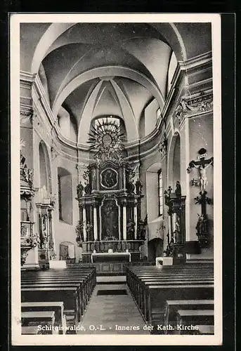 AK Schirgiswalde /O.-L., Inneres der Kath. Kirche