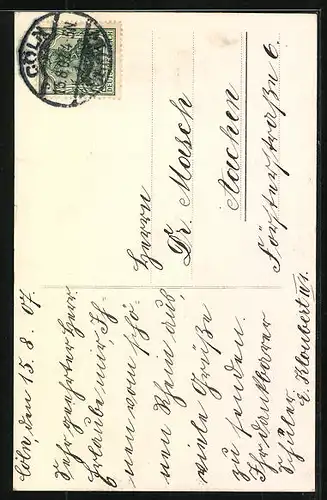 AK Cöln, Blick auf Bayenthurm