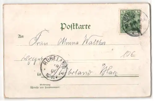 Kork-AK Windmühle am Ufer, Segelboot