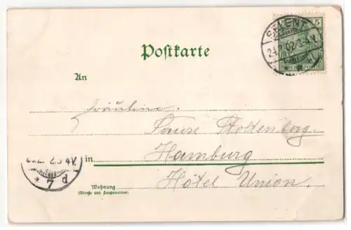 Kork-AK Ortschaft an einem Bach