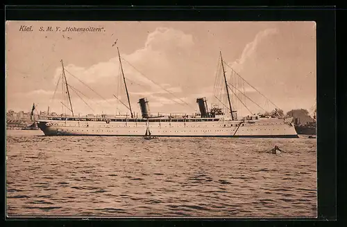 AK SMY Hohenzollern in Kiel