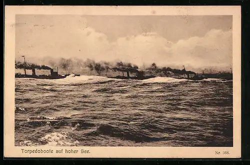 AK Torpedoboote auf hoher See