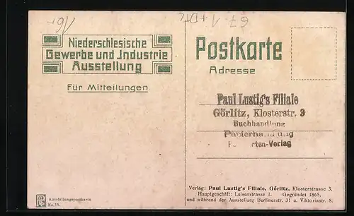 AK Görlitz, Ausstellung 1905, Die Brauerei am Birkenbüschel