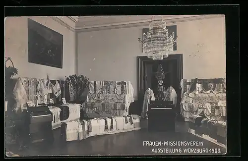 AK Würzburg, Frauen-Missionsverein, Ausstellung 1909