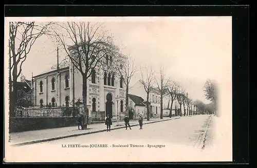 AK La Ferté-sous-Jouarre, Boulevard Turenne, Synagogue