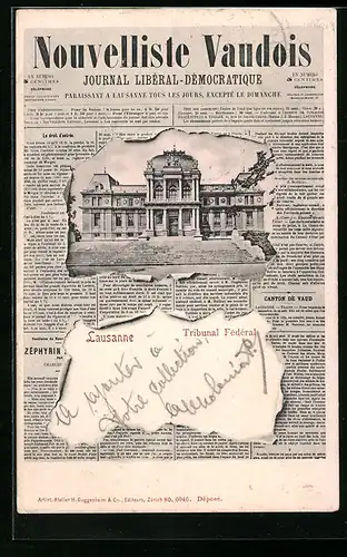 AK Lausanne, Tribunal Federal, Nouvelliste Vaudois Zeitung