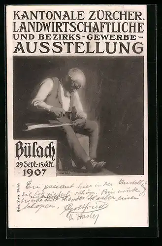 AK Bülach, Kantonale Zürcher Landwirtschaftliche und Bezirks-Gewerbe-Ausstellung 1907