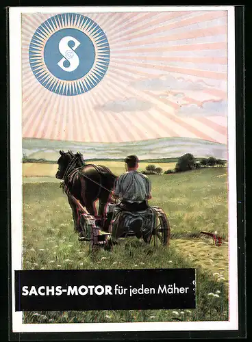 AK Sachs-Motor für jeden Mäher, Reklame