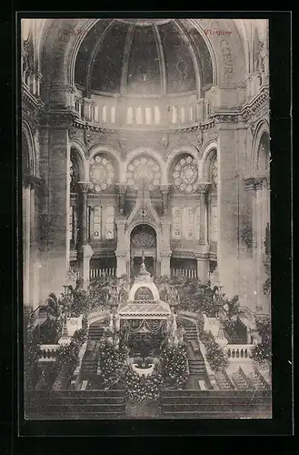 AK Paris, Innenansicht der Synagoge