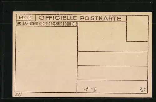 AK Postkartenwoche der Grossherzogin 1912, Herzogliche Familie von Hessen-Darmstadt
