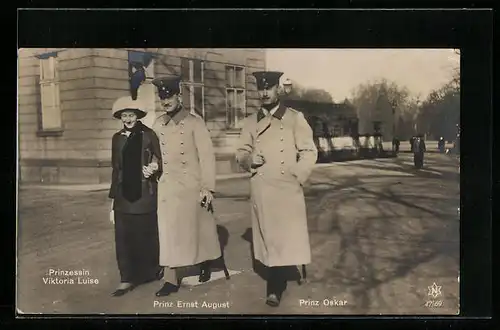 AK Ernst August Herzog von Braunschweig, Prinzessin Viktoria-Luise und Prinz Oskar