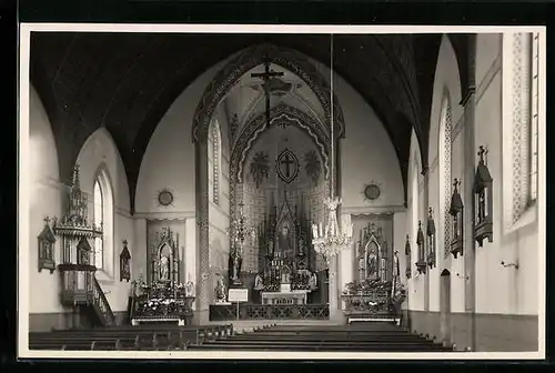 AK Binningen, Kath. Kirche, Innenansicht