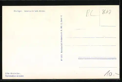 AK Binningen, Kath. Kirche, Innenansicht