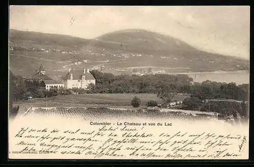 AK Colombier, Le Chateau et vue du Lac