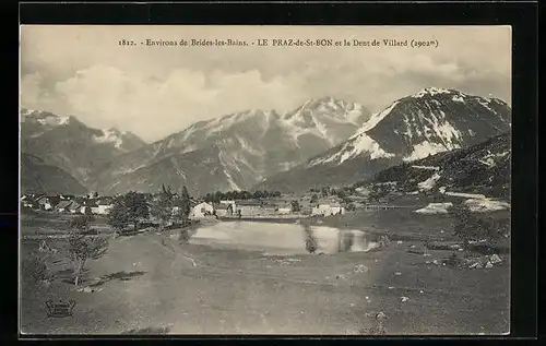 AK Le Praz-de-St-Bon, Panorama et la Dent de Villard