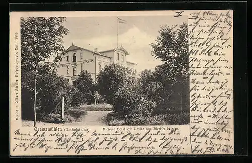 AK Gremsmühlen, Victoria Hotel mit Anlagen