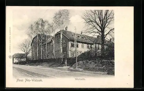 AK Wolfenbüttel, Strassenpartie mit Haus Neu-Watzum, Westseite
